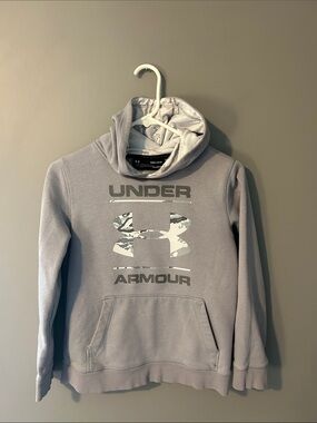 Under Armour Boy’s Youth Medium Light Gray Hoodie